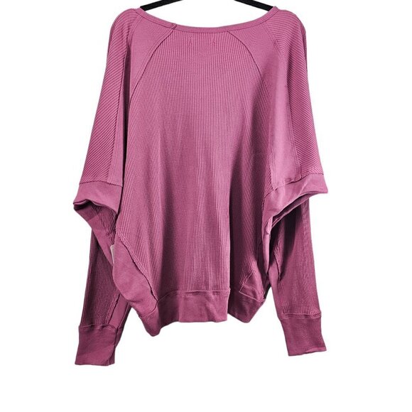 Free People Santa Clara Oversized Thermal Top - Picture 9 of 12